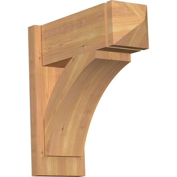 Ekena Millwork Thorton Smooth Arts and Crafts Outlooker, Western Red Cedar, 7 1/2"W x 20"D x 20"H OUT08X20X20THR03SWR - main